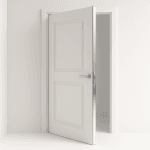 Använd peel and stick på dörrkanten