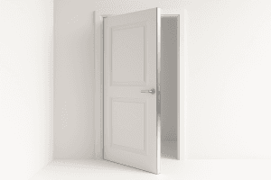 Använd peel and stick på dörrkanten