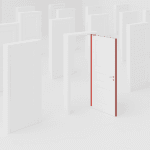 Måla kanten på dörren