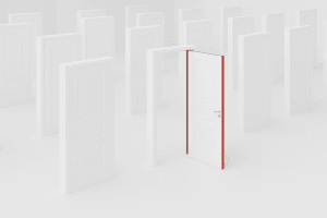 Måla kanten på dörren